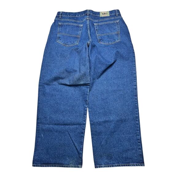 VTG SOLO SEMORE Baggy Loose fit Jeans Denim Men size 42x31 Y2K - Retro Skater - Picture 1 of 11